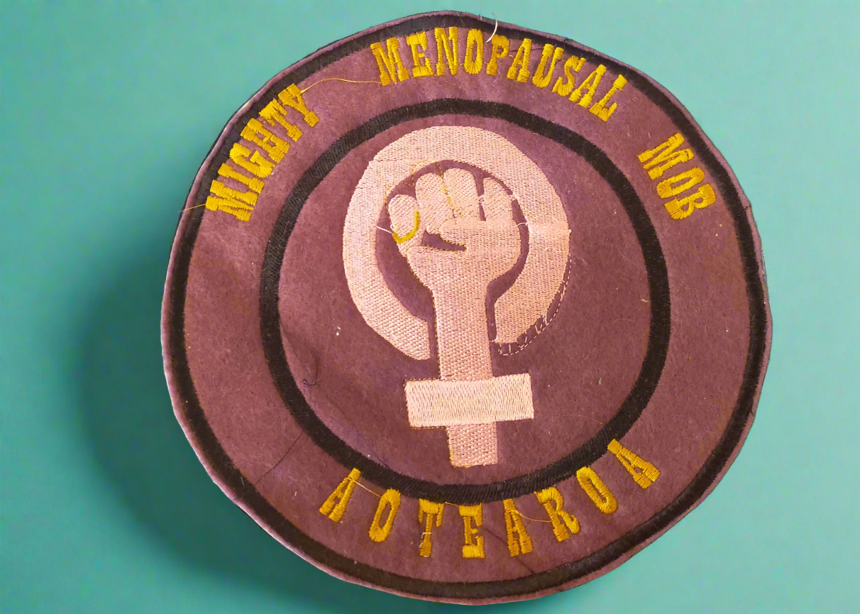 Mighty Menopausal Mob - iron on patch or magnet