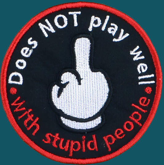 Does not play wall Adult merit badge - Iron-On Patch or Magnet