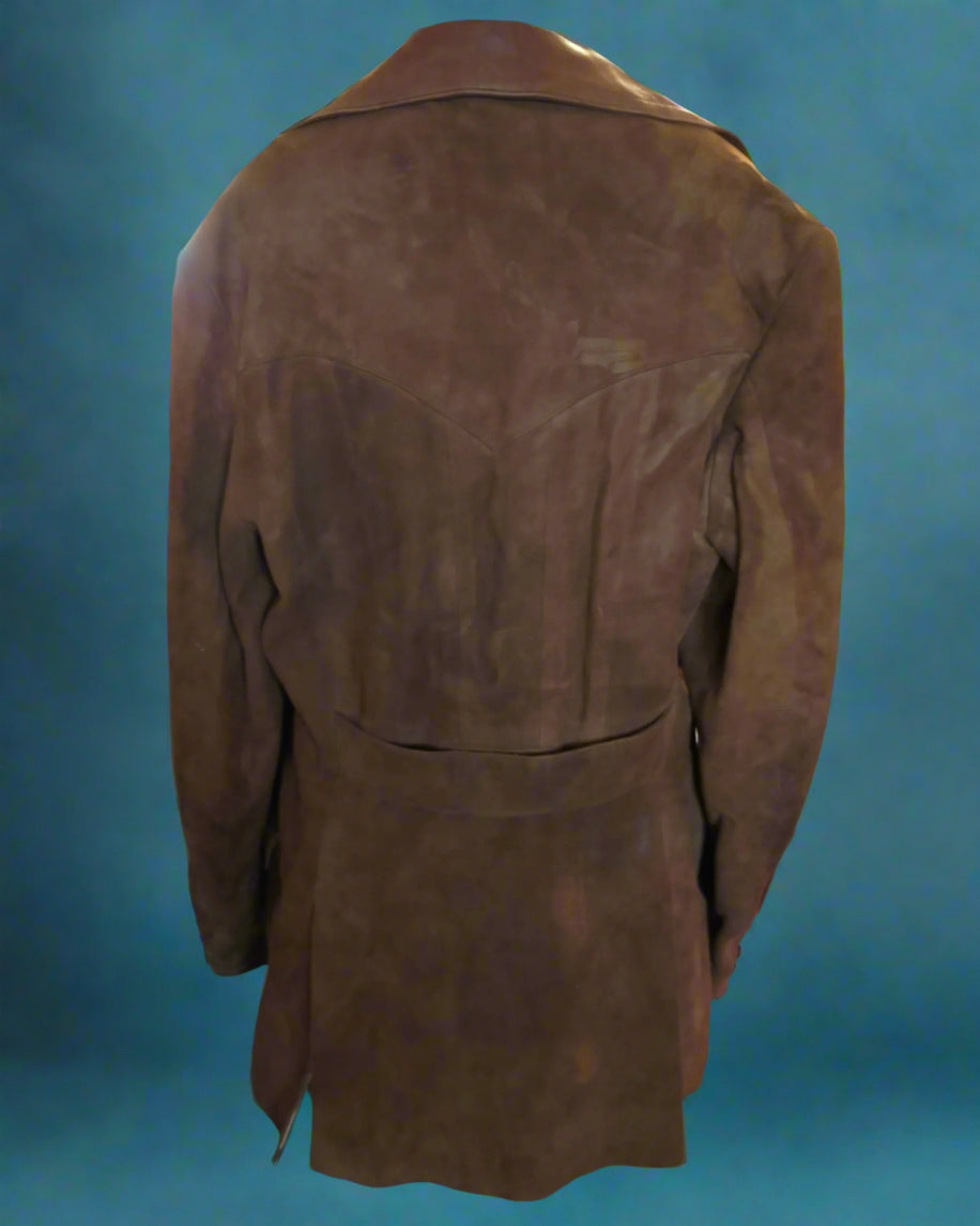 Suede and leather jacket