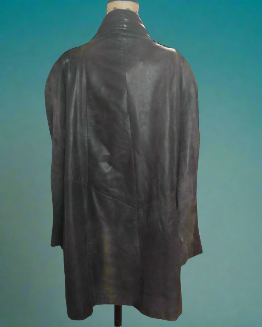 Leather coat