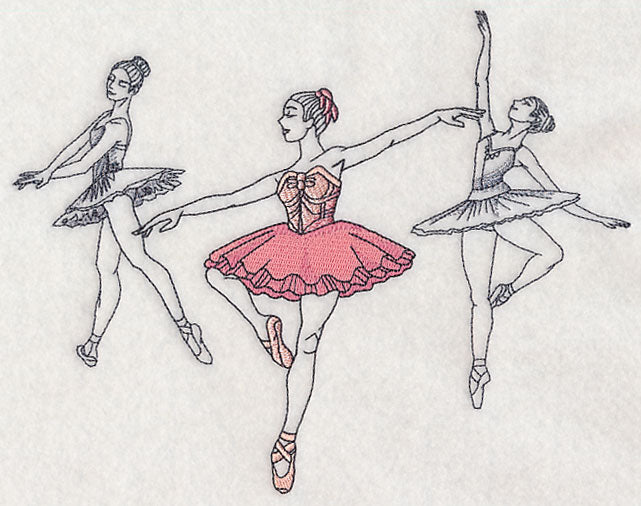 Fashion plate ballerinas