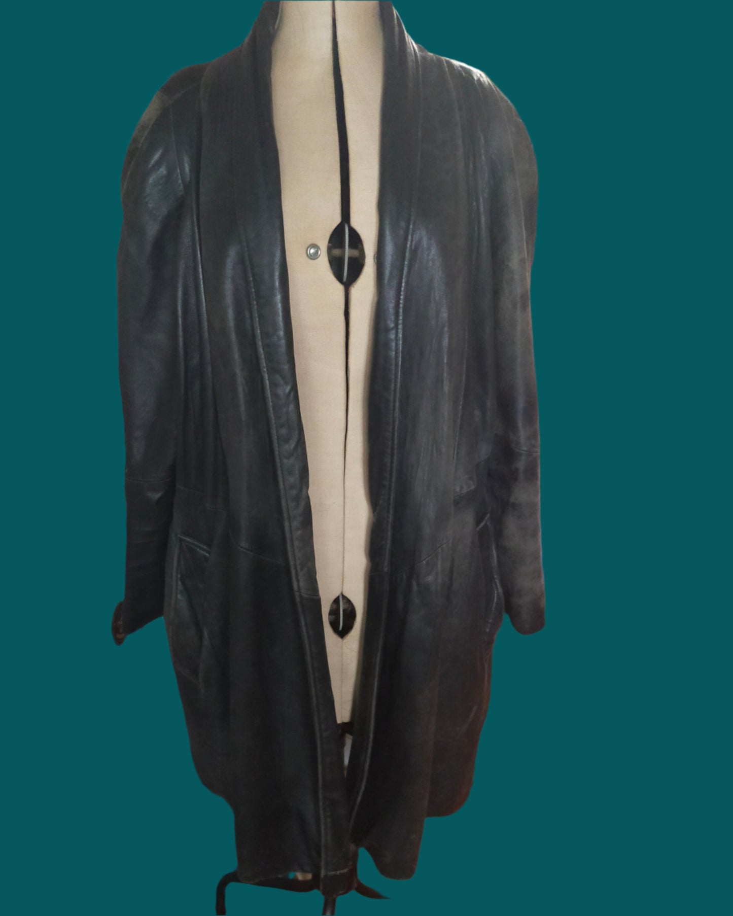 Leather coat