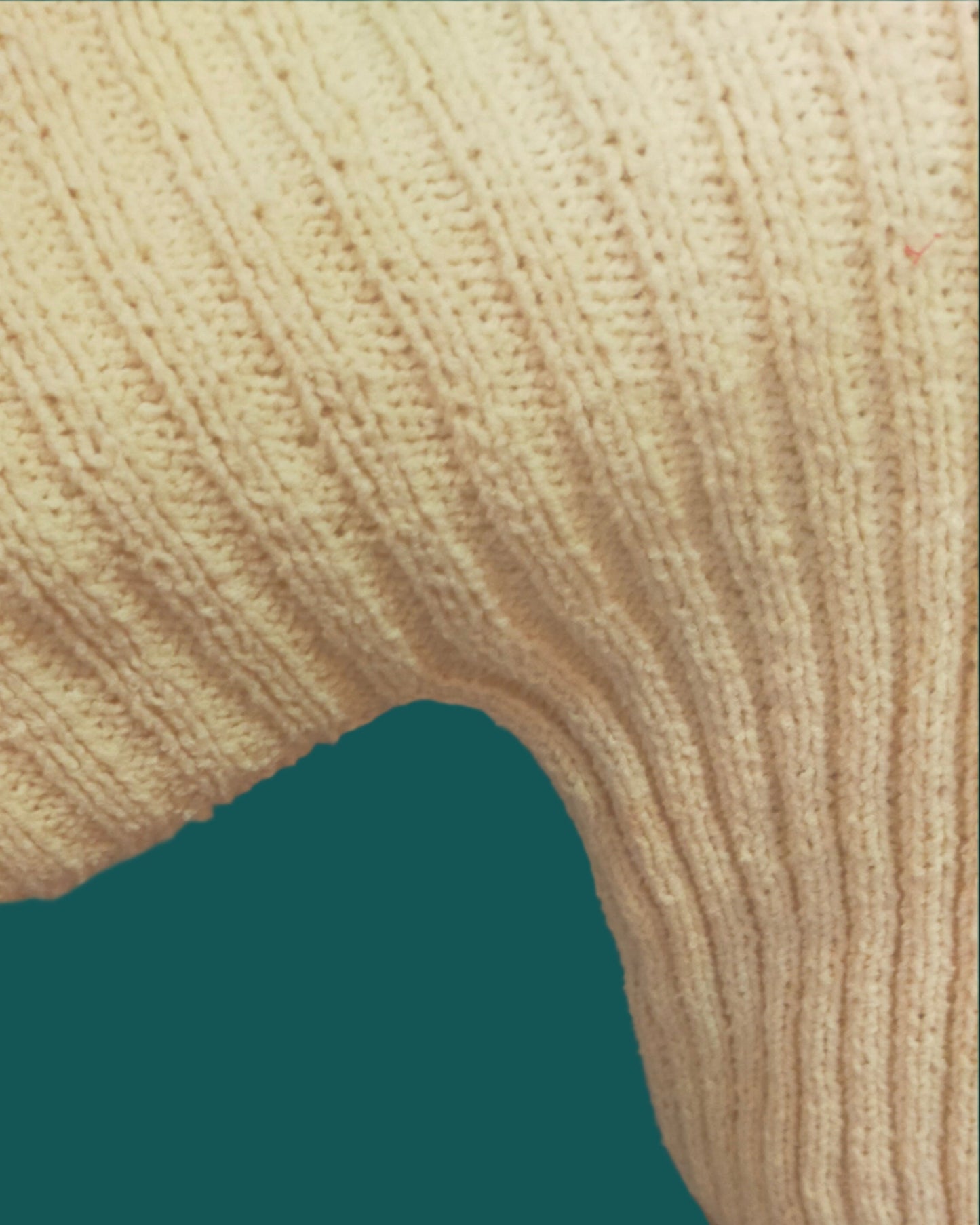 1980s batwing ribbed jumper