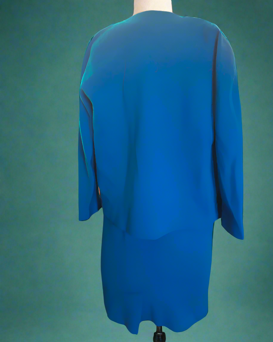 Vintage winter dress and coated ensemble