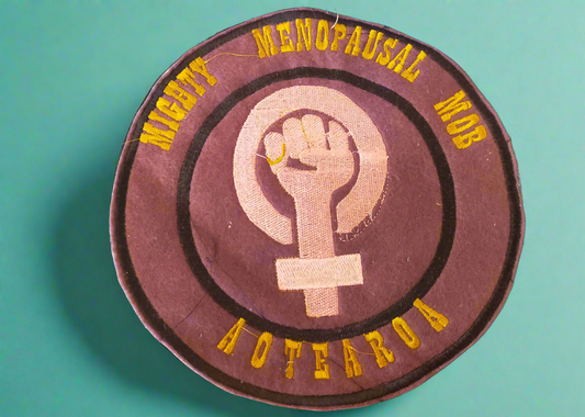 Mighty Menopausal Mob - iron on patch or magnet