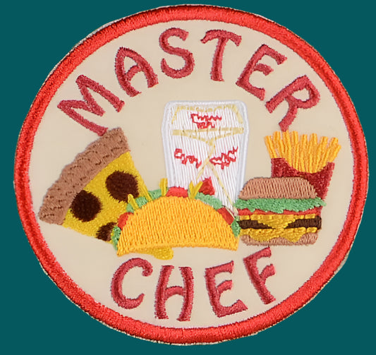 Master chef Adult merit badge - Iron-On Patch or Magnet