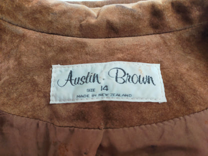 Suede bomber jacket by Austin Brown