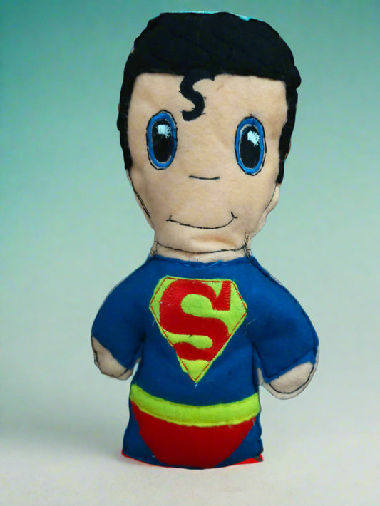 Toy figure with a superhero cape 