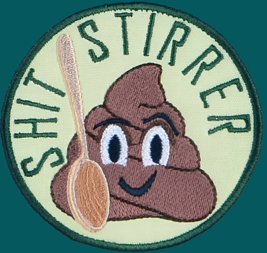 Sh*t stirrer Adult merit badge - Iron-On Patch or Magnet