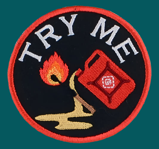 Try me Adult merit badge - Iron-On Patch or Magnet
