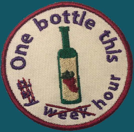 One bottle Adult merit badge - Iron-On Patch or Magnet
